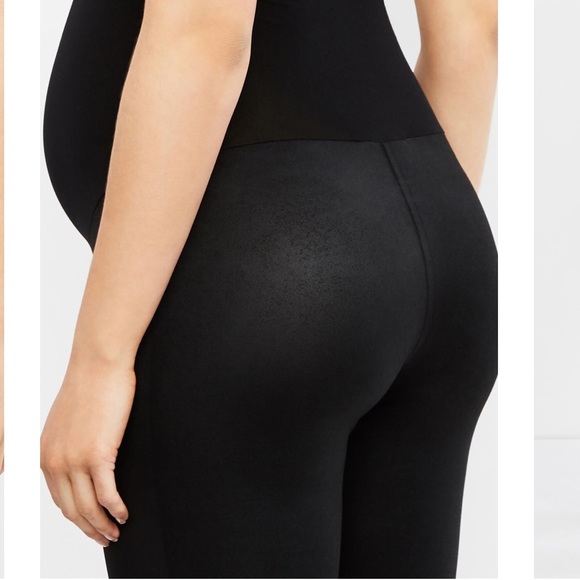 David Lerner Maternity Faux Leather Leggins - Picture 7 of 10